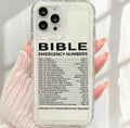Bible Emergency Numbers Case
