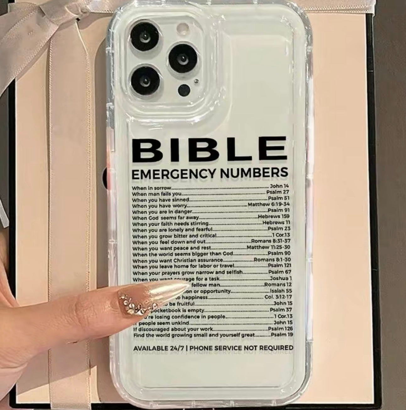 Bible Emergency Numbers Case