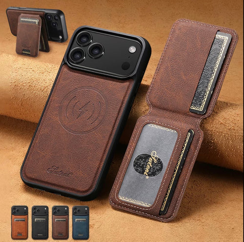 2 In 1 Magnetic Leather Case
