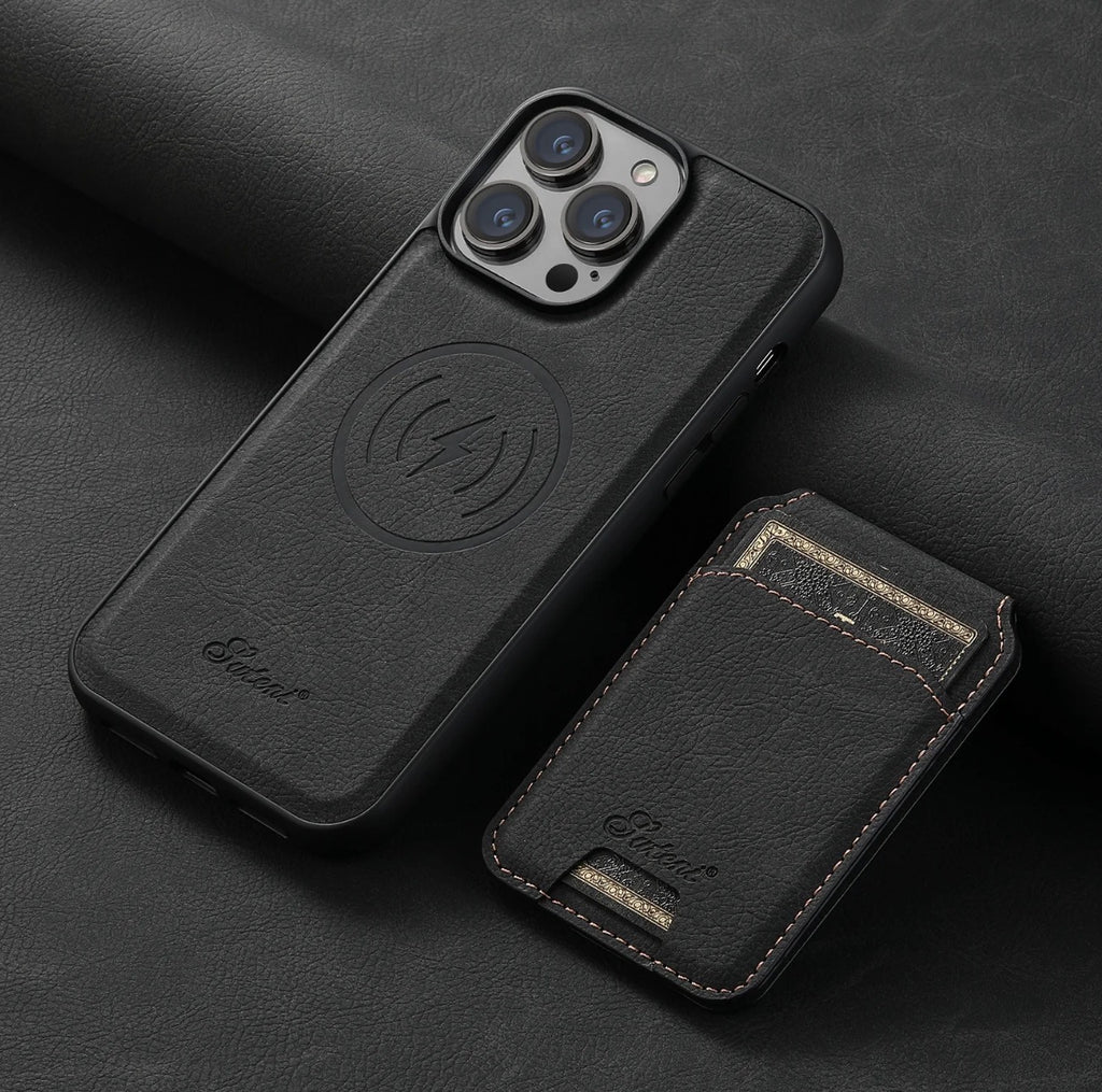 2 In 1 Magnetic Leather Case