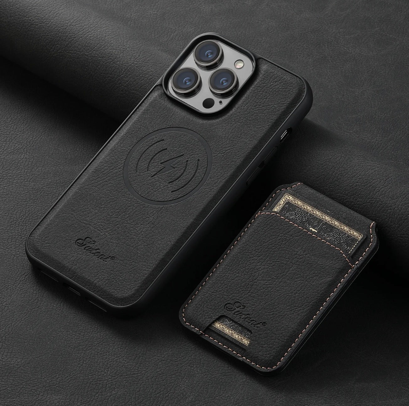 2 In 1 Magnetic Leather Case
